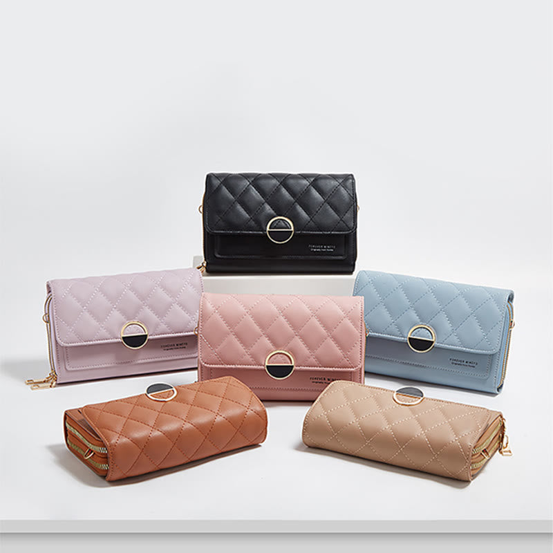 Handytasche für Damen, minimalistisch, horizontal, zum Einkaufen, Geldbörse