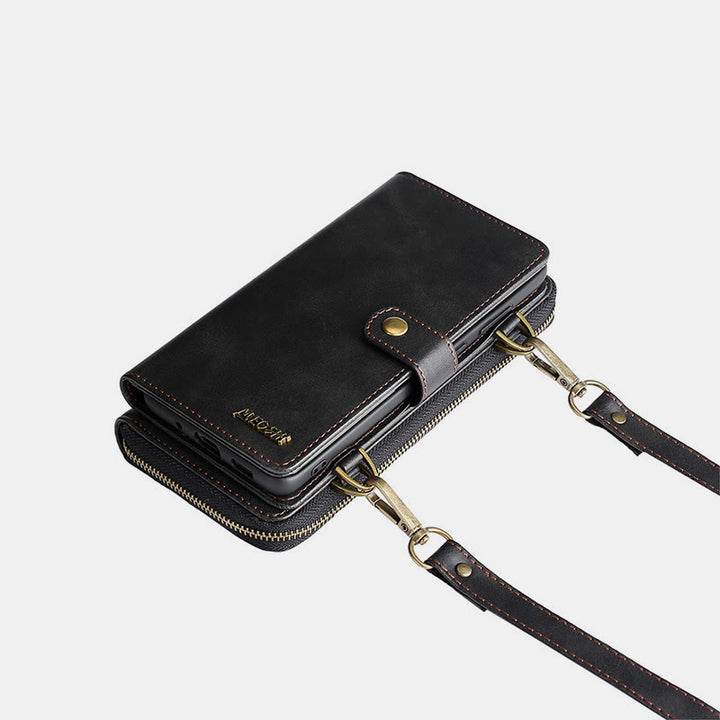 Brieftasche Handyhülle für iPhone Crossbody Multifunktionale PU Leder Brieftasche
