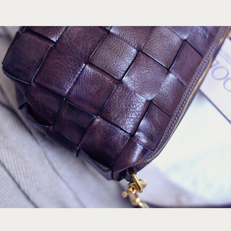 Umhängetasche für Damen, breiter Riemen, Retro-Tasche mit großem Fassungsvermögen