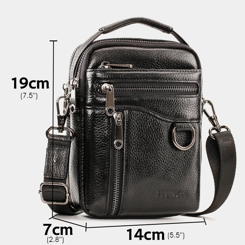 Multifunktionale Leder-Telefontasche, Hüfttasche, Umhängetasche