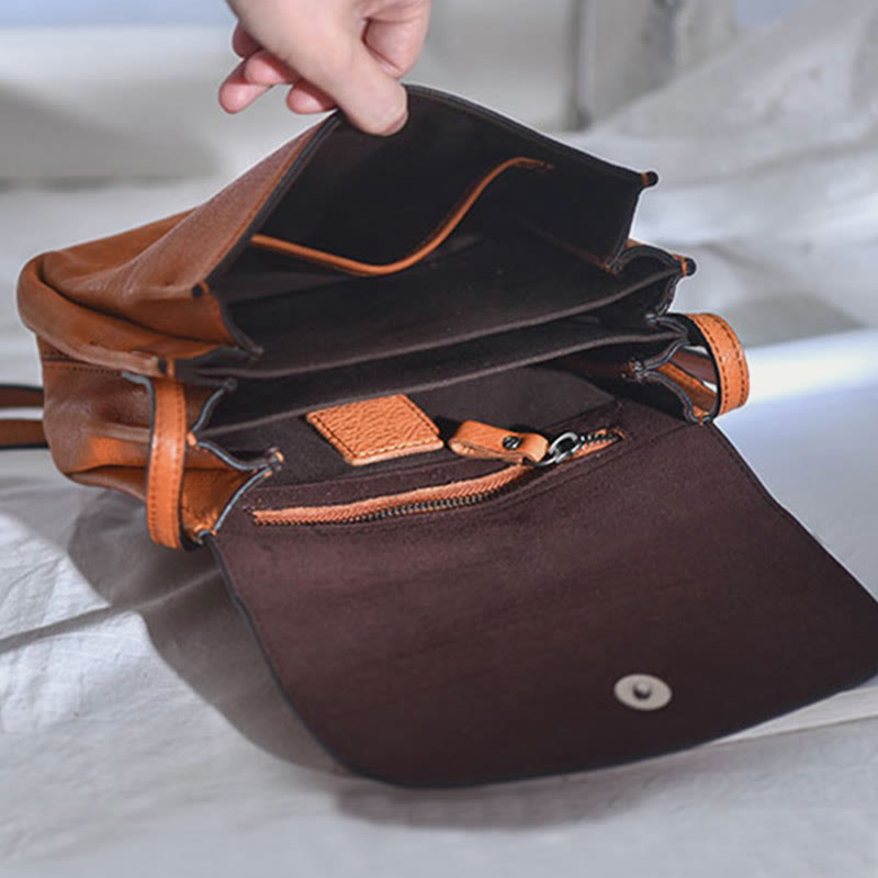 Umhängetasche für Damen, leichte Retro-Tasche für den täglichen Arbeitsweg