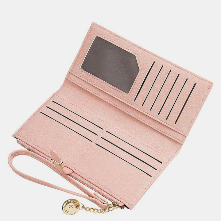 Solide Retro-Geldbörse mit mehreren Fächern und Armband