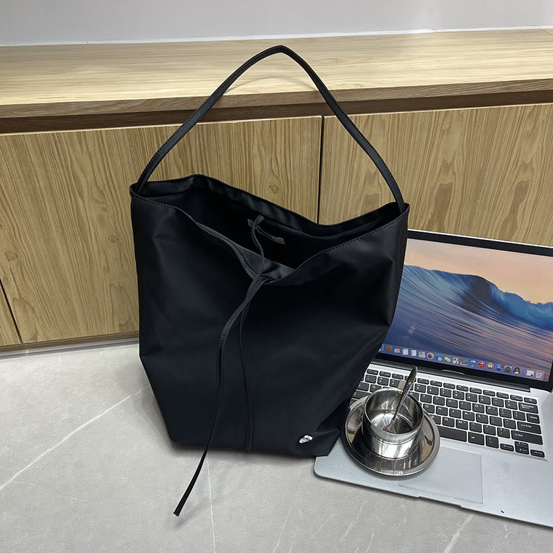 Große Einzel-Schultertasche für Damen, minimalistische Oxford-Unterarmtasche