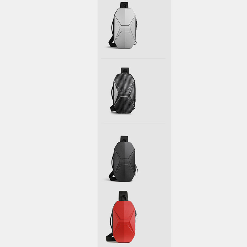 Modische Schultertasche für Herren, wasserdicht, robust, mit USB-Ladeanschluss