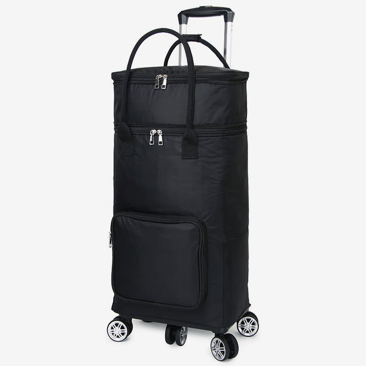 Zusammenklappbarer Einkaufswagen für Frauen, tragbare Alufolie, Konservierung, Rolltasche