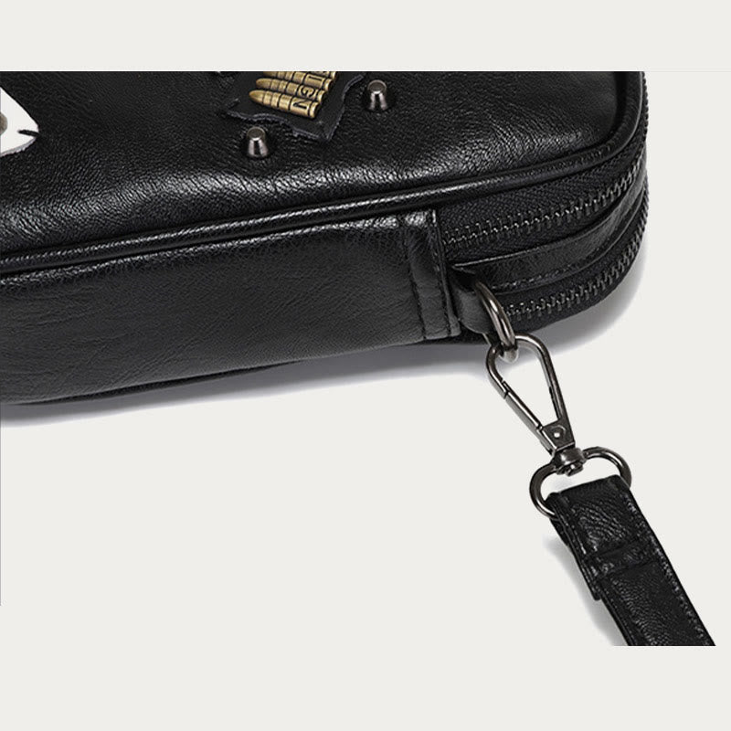 Mini-Telefontasche für Männer im Freien, Umhängetasche aus Leder