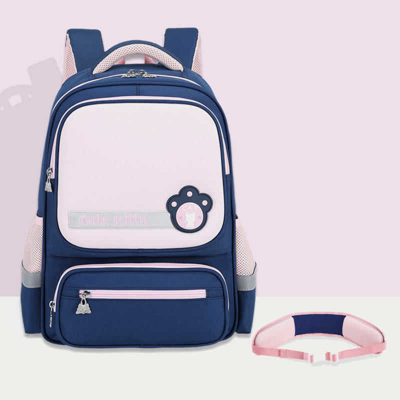 Rucksack für Kinder, lässig, süß, Farbe, Nylon, große Schultasche