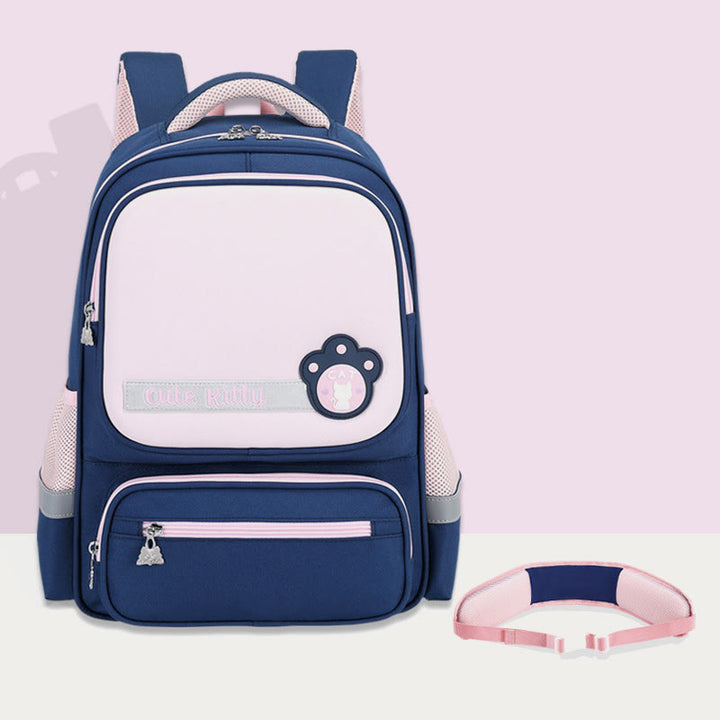 Rucksack für Kinder, lässig, süß, Farbe, Nylon, große Schultasche