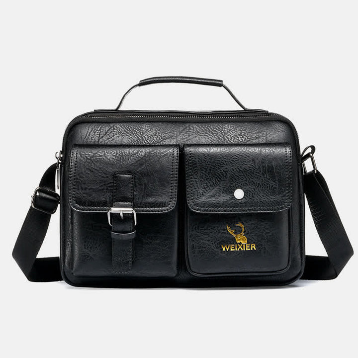 Herren Messenger Bag Wasserdichte Vintage Leder Aktentasche Satchel Umhängetasche