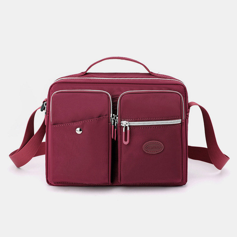 Leichte Handtasche, Umhängetasche, mehrere Taschen, für Reisen und Arbeit, Schultertasche, Messenger Bag