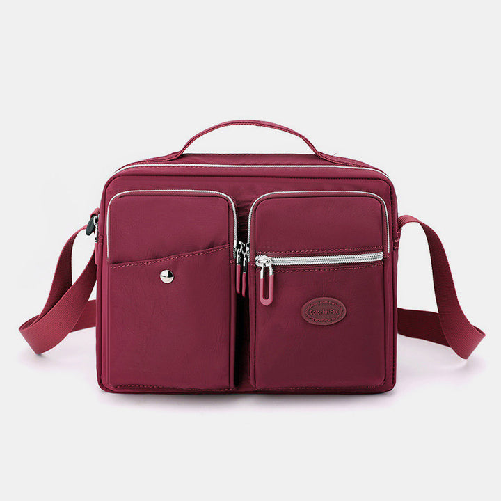 Leichte Handtasche, Umhängetasche, mehrere Taschen, für Reisen und Arbeit, Schultertasche, Messenger Bag