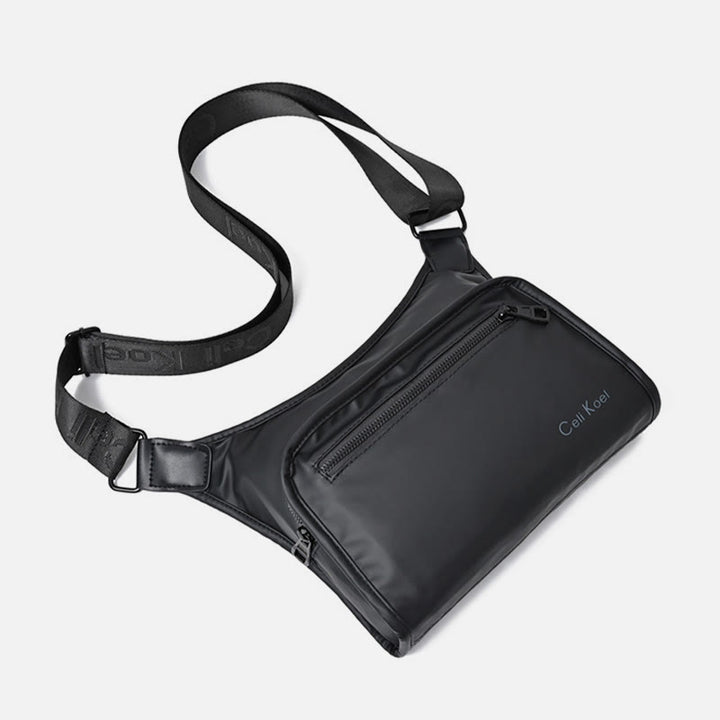 Einfache Messenger Bag mit breitem Riemen, leistungsstarke Umhängetasche für Herren