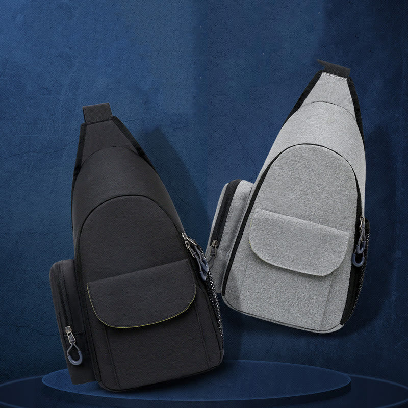 SLR-Digitalkameratasche für den Außenbereich, robuste Brusttasche aus Nylon