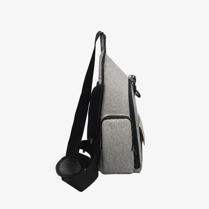 SLR-Digitalkameratasche für den Außenbereich, robuste Brusttasche aus Nylon