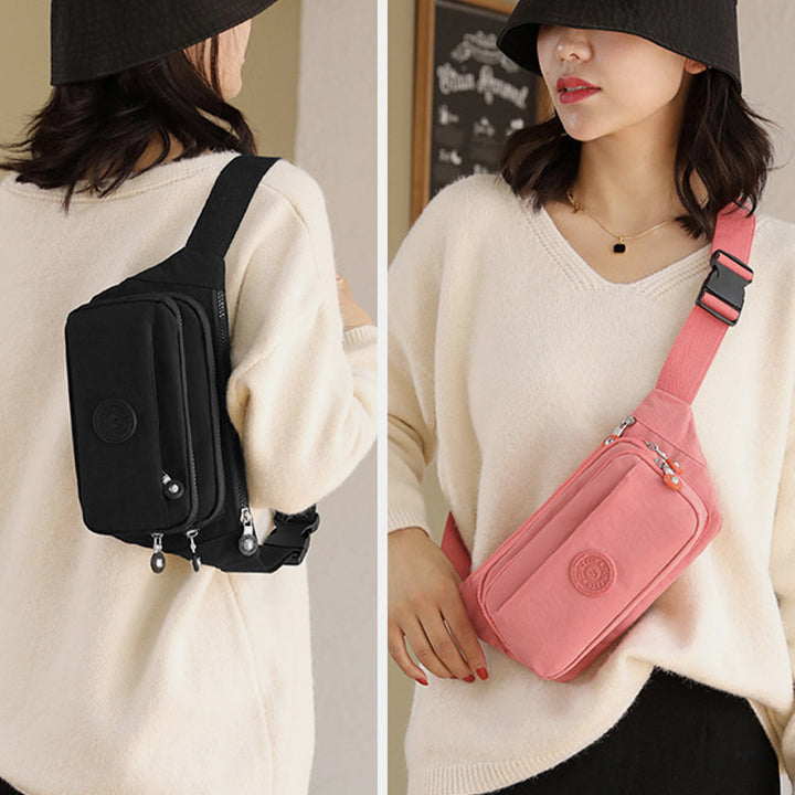 Leichte Umhängetasche mit mehreren Taschen, verstellbare Hüfttasche, Handytasche