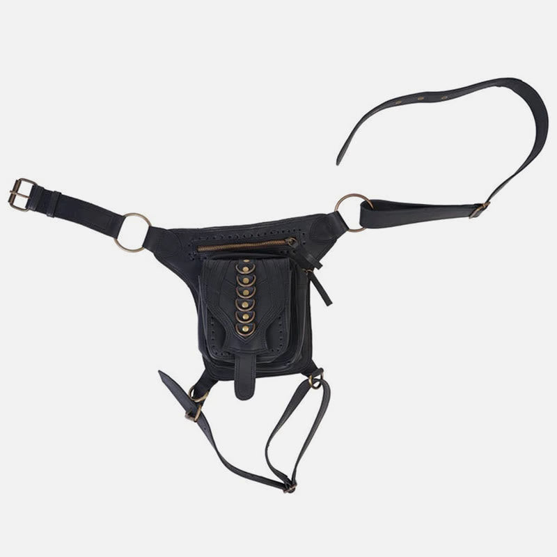 Verstellbare Beintasche für Damen, mittelalterliche Outdoor-Sport-Hüfttasche