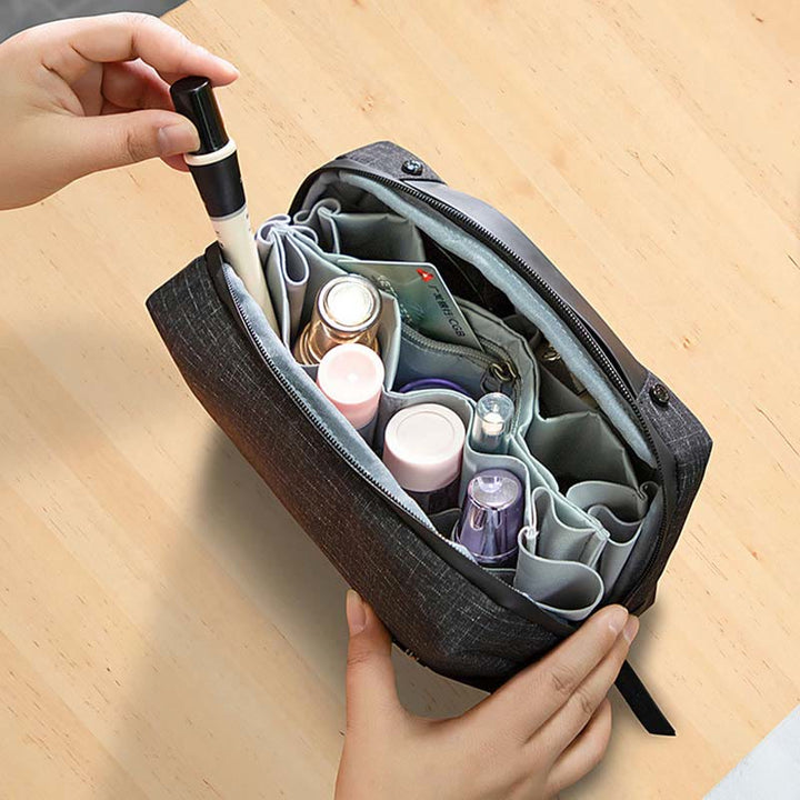 Aufbewahrungstasche für Frauen, tragbare Reise-Make-up-Organizer-Kulturtasche