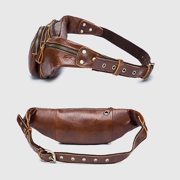 Retro Multi-Pocket Multifunktionale Sling Bag Hüfttasche