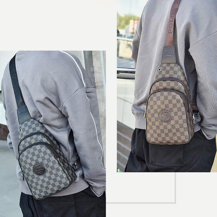 Männer Im Freien Beiläufige Reise Wandern Crossbody Brust Sling Tasche Ein-Schulter Gurt