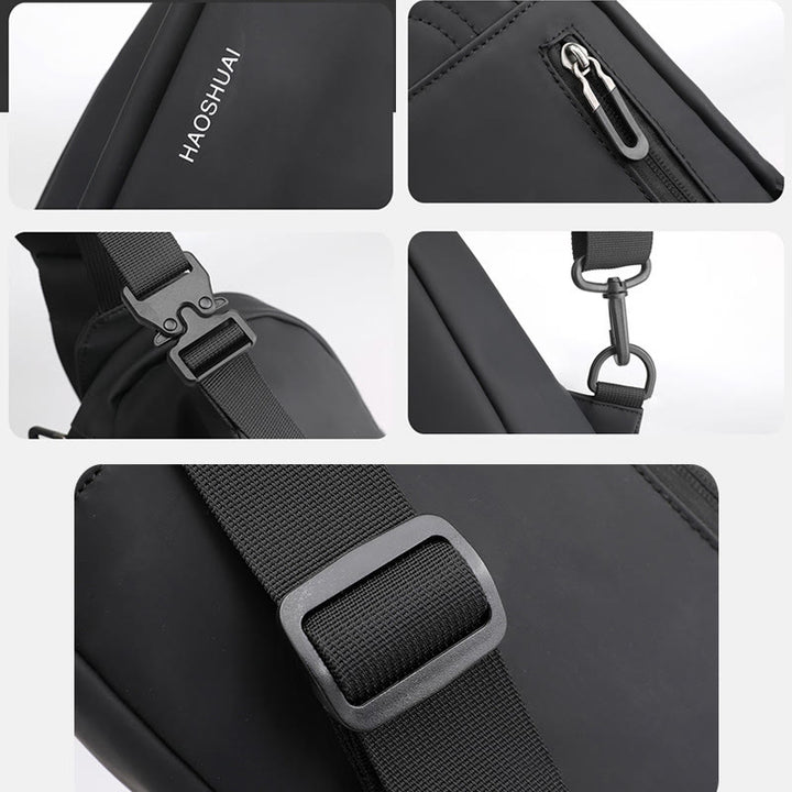 Schultertasche für Herren, multifunktional, wasserdicht, lässig, Umhängetasche