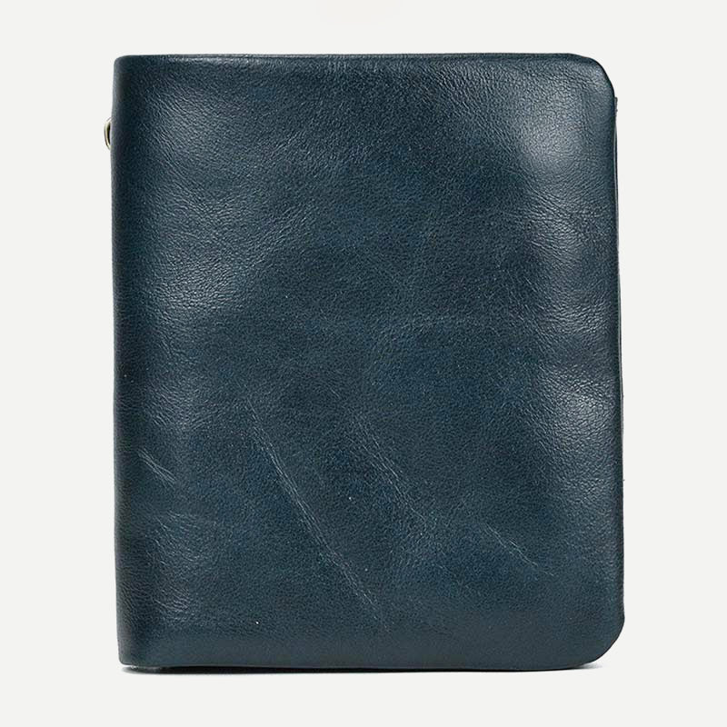 Retro Herren Leder Geldbörse Bifold Design Schlank Halter 6-10 Karten