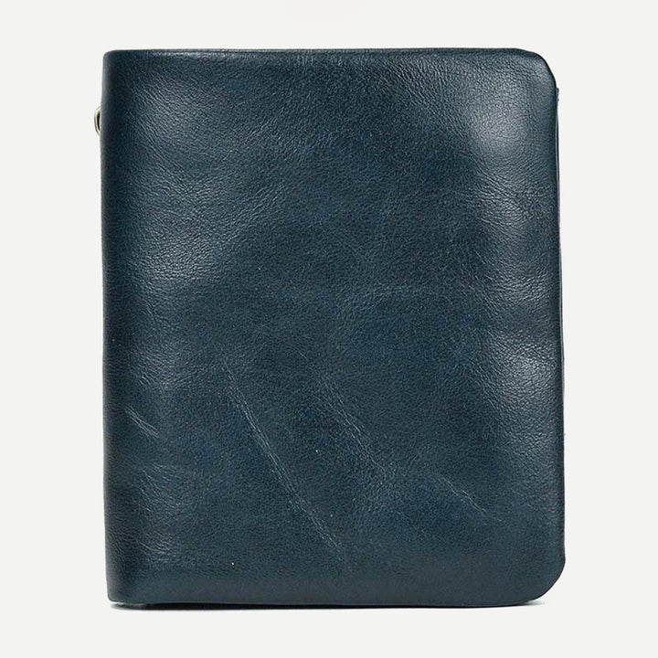 Retro Herren Leder Geldbörse Bifold Design Schlank Halter 6-10 Karten