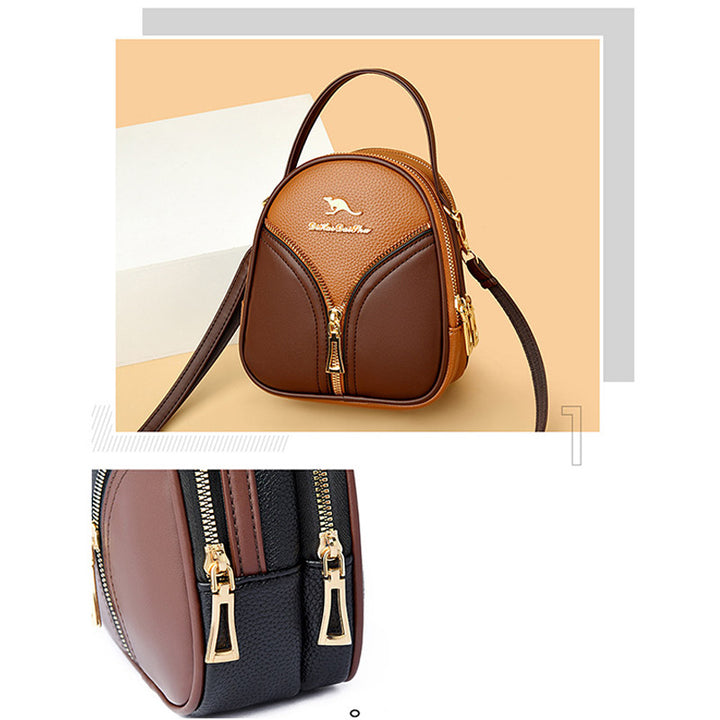 Kleine Crossbody-Handytasche für Damen, Handy-Schultertasche aus Leder