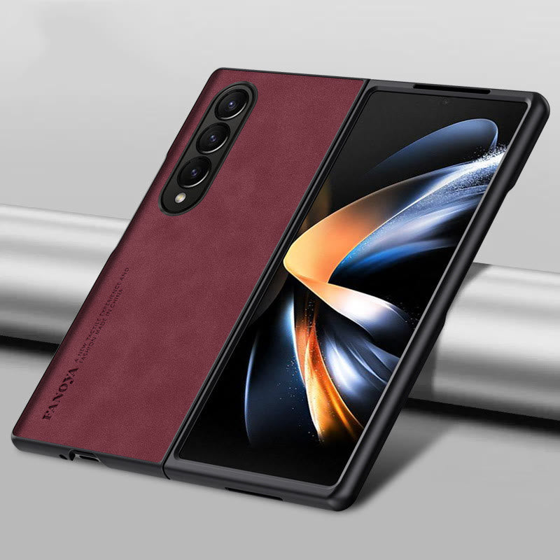 Frosted Handyhülle für Samsung Schützende flexible Lederhülle