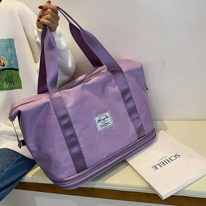 Super große Kapazität, leistungsstarke, erweiterbare Reisehandtasche, Erweiterung zwei Schichten