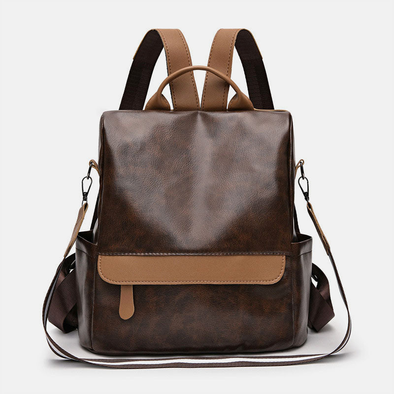 Damen Anti-Diebstahl Rucksack Geldbörsen Mehrzweck Leder Handtasche Schultertasche Reisetasche