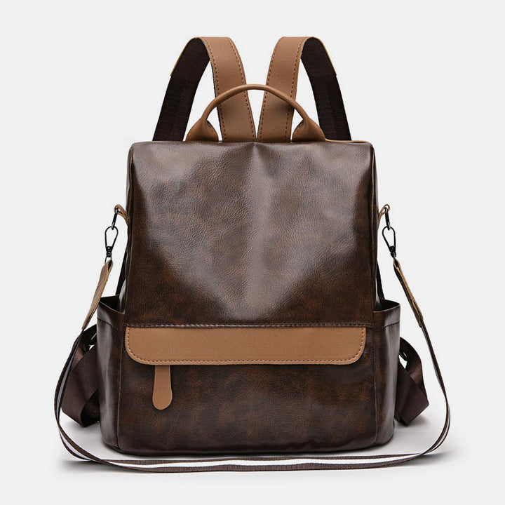 Damen Anti-Diebstahl Rucksack Geldbörsen Mehrzweck Leder Handtasche Schultertasche Reisetasche