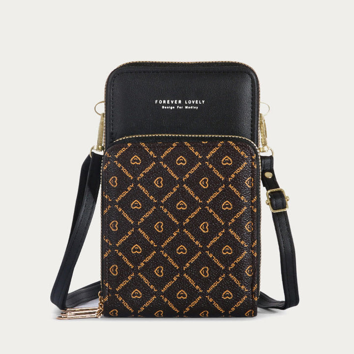 Handytasche für Damen, mehrere Farben, berührbarer täglicher Lederclip