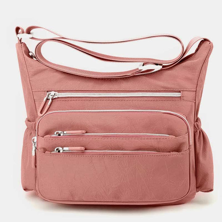 Leichte Nylon-Geldbörse mit mehreren Taschen für Damen, multifunktionale Umhängetasche