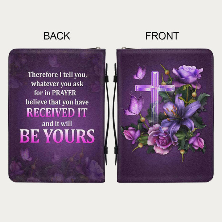Aufbewahrungstasche für die Bibel, für den täglichen Gebrauch, Lederhandtasche mit frommem Gebetsdesign