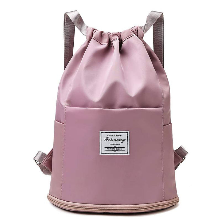 Kordelzug-Rucksack für Damen, wasserdicht, groß, Nass- und Trockentrennrucksack