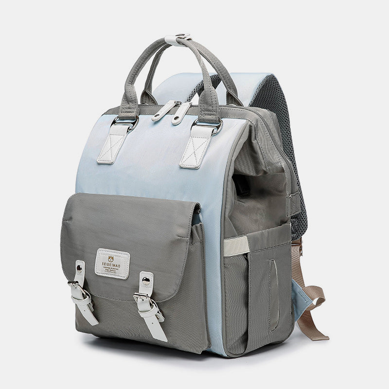 Multi Pocket Funktionale Wickeltasche Rucksack Reiserucksack Mama Tasche