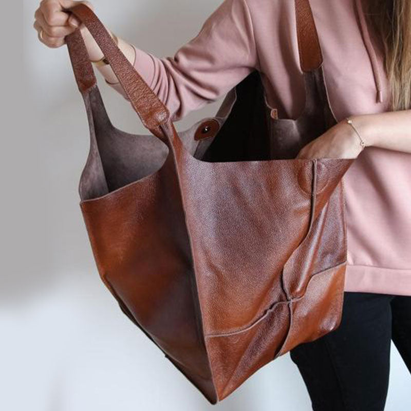 Übergroße Einkaufstasche im Vintage-Stil