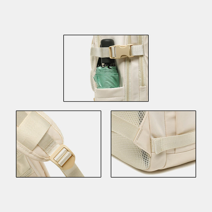 Rucksack für Damen, große Kapazität, minimalistischer Reise-Laptop-Tagesrucksack aus Nylon