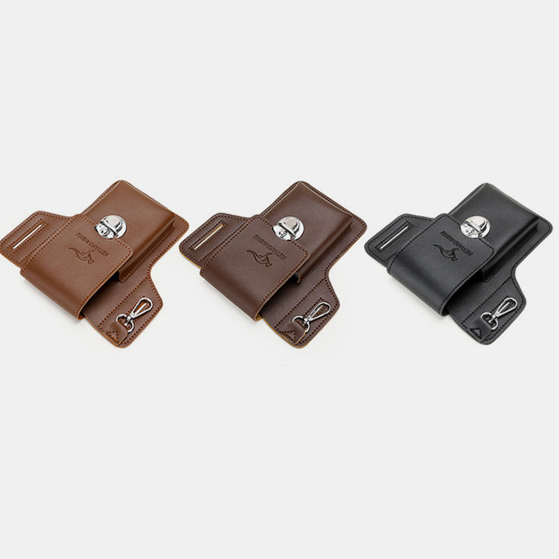 Leder-Handytasche für Gürtel, universelle Smartphone-Holster-Hüfttasche