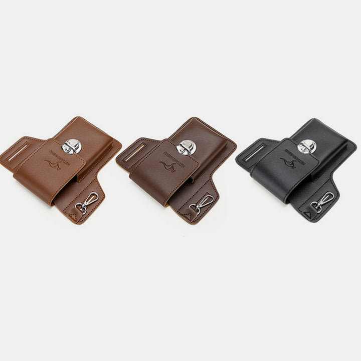 Leder-Handytasche für Gürtel, universelle Smartphone-Holster-Hüfttasche