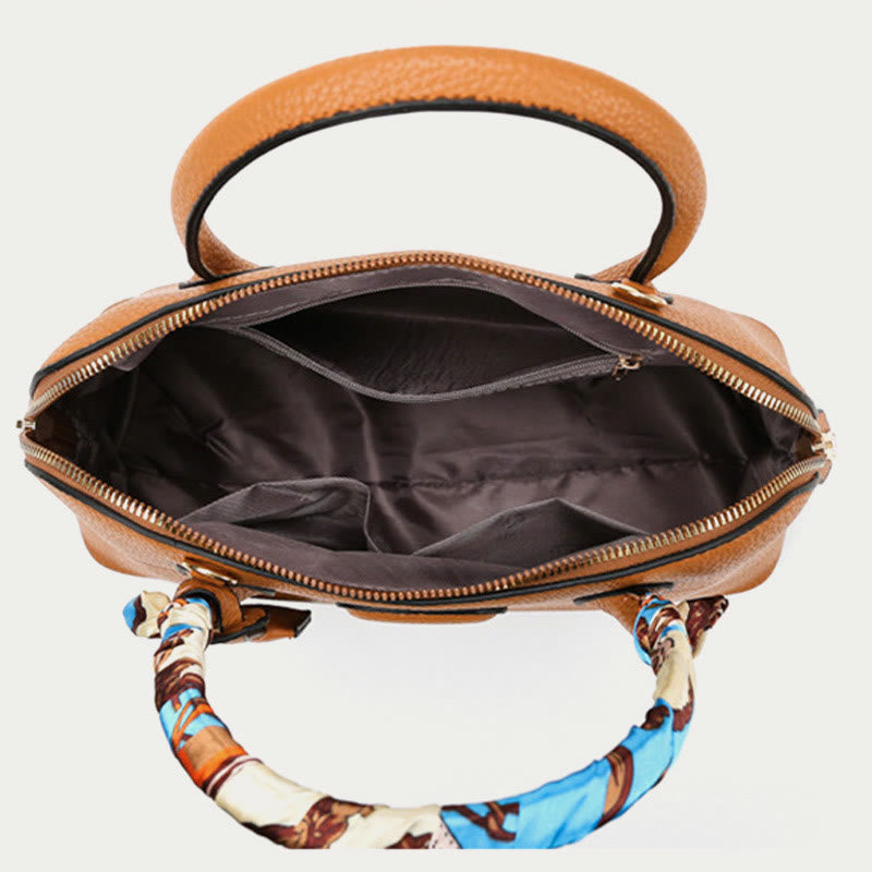 Top-Griff-Tasche für Frauen Vintage dünner Seidenschalgriff