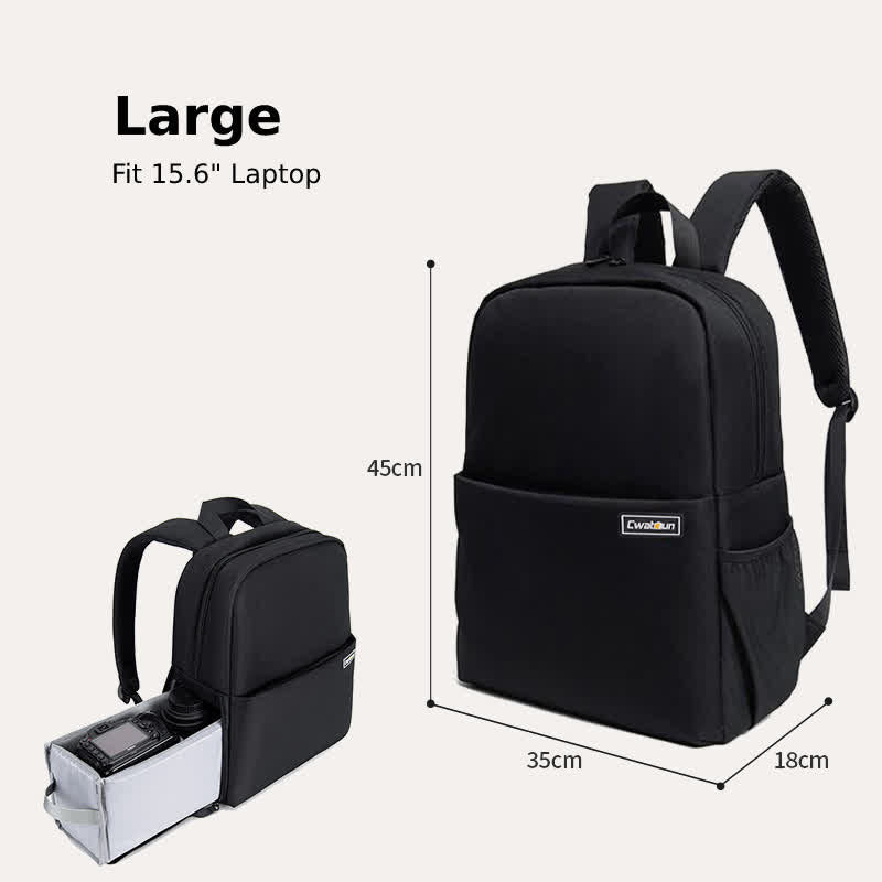 Robuster, wasserdichter Kamera-Rucksack, große Kameratasche mit Laptopfach