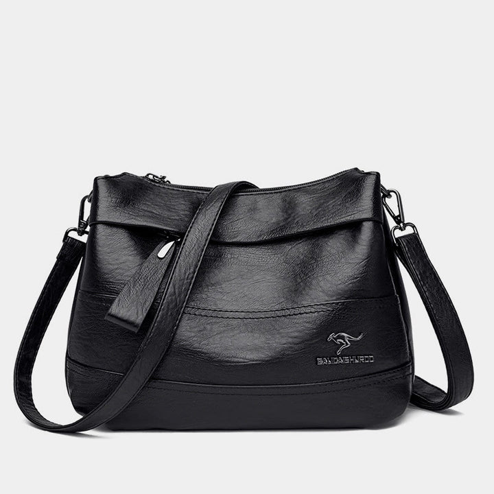 Umhängetasche für Damen, große Kapazität, Retro-Umhängetasche aus PU-Leder