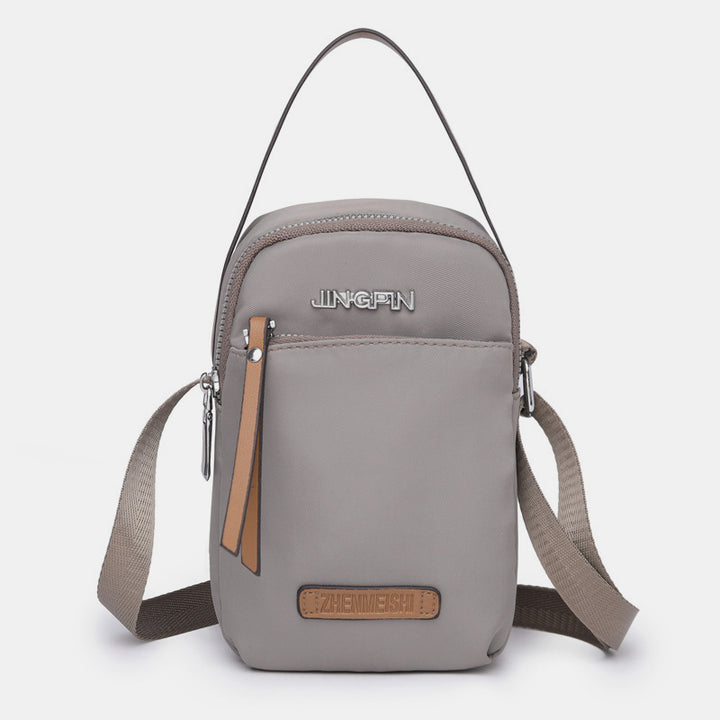 Kleine Umhängetasche aus Nylon für Handys, leichte Mini-Schulterhandtasche