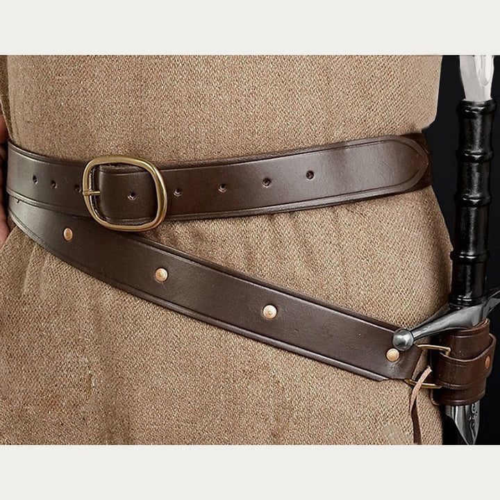 Ledergürtel Schwertholster für Cosplay Nieten verstellbares Holster