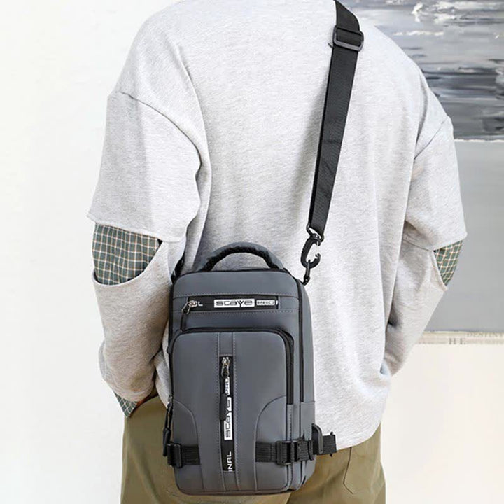 Sling-Brusttasche für Herren, lässiger Tagesrucksack mit Umhängegurt