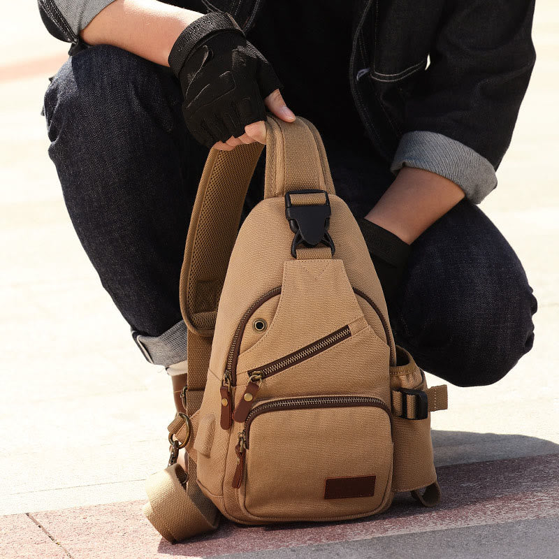 Schultertasche für Herren, lässig, für Reisen, Outdoor, Wandern, Umhängetasche, Tagesrucksack
