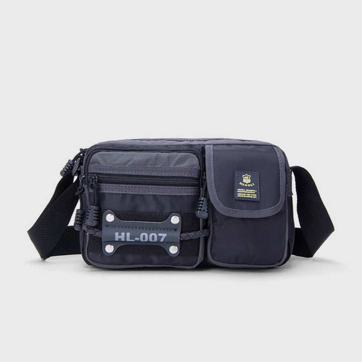 Umhängetasche für Herren, mehrere Taschen, leichte Oxford-Umhängetasche