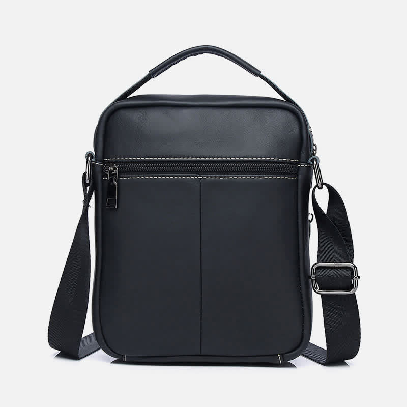 Kleine Umhängetasche aus Leder für Herren, Retro-Arbeits- und Business-Schulterhandtasche