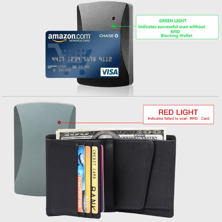 Herren Vertikale Brieftasche RFID Blocking Bifold Leder Sanfte Geldbörse